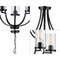 Progress Lighting Lassiter Collection Five-Light Matte Black Chandelier P400197-031 - alternate 2